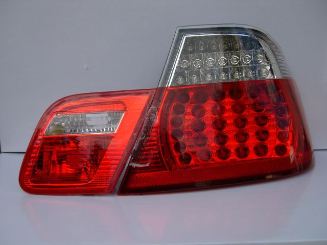-STOPURI CU LED BMW E46 LIM FUNDAL RED/CRISTAL -COD 1214896
